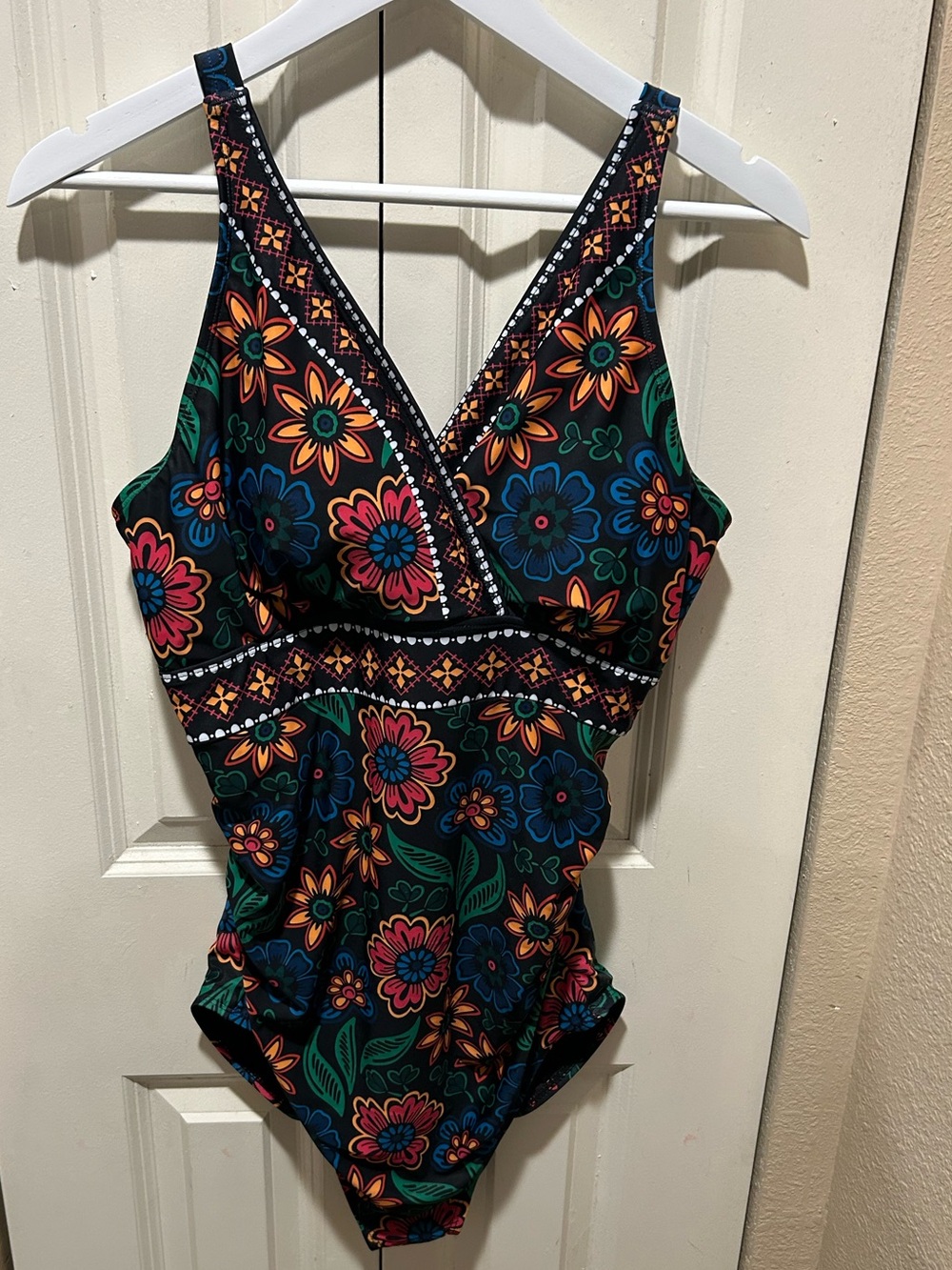 NWT Bloomchic Swimsuit One Piece Colorful , size 12